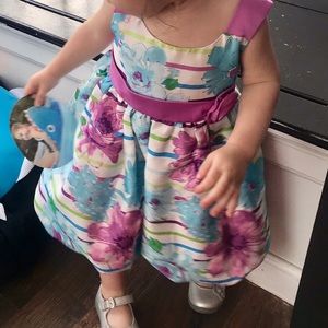 Floral bubble dress 2t